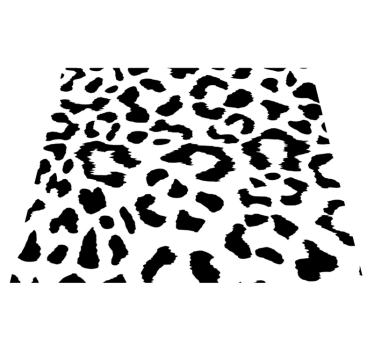Animal print vinyl rug leopard simple print - TenStickers