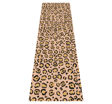 Animal print vinyl rug in pastel leopard print - TenStickers