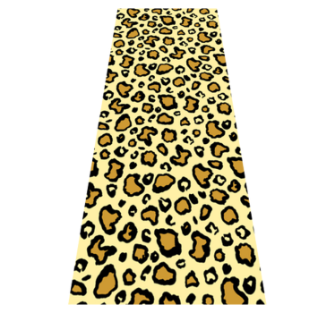 Animal print vinyl rug in leopard print classic pattern - TenStickers