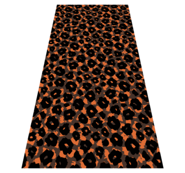 Kalahari leopard imitation animal print vinyl rug - TenStickers