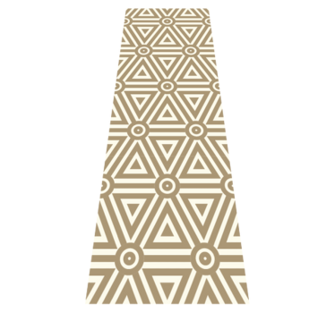 Geometric vinyl rug with retro vintage style - TenStickers