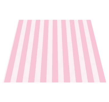 Pink striped interior bedroom vinyl rug - TenStickers