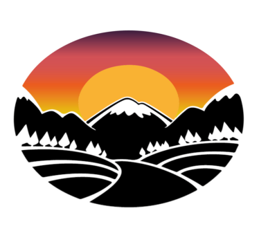 Nature vinyl rug mountain and forest design - TenStickers