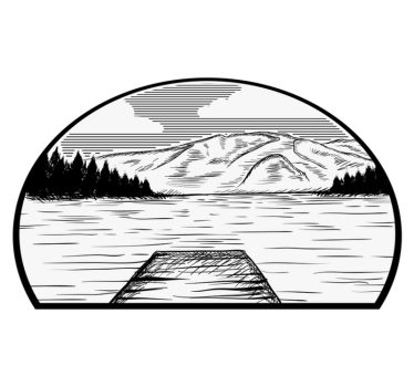 Nature vinyl rug motorhome pine lake edition - TenStickers