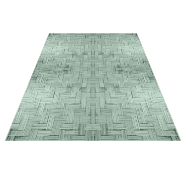 Geometric vinyl rug structured square - TenStickers