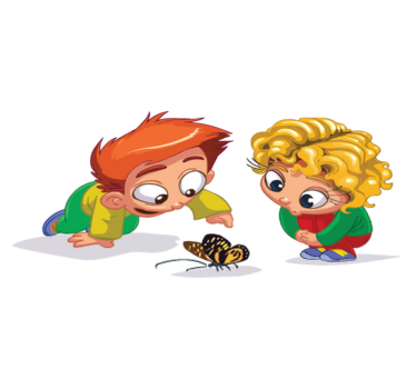 Kids vinyl rug curious kids vinyl rug - TenStickers