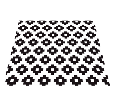 Bathroom vinyl rug modern style wallpaper design - TenStickers