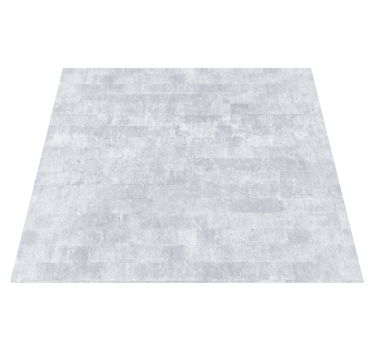 Bathroom vinyl rug in weathered gray brick pattern - TenStickers