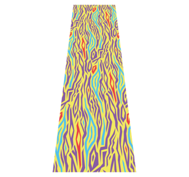 Kitchen vinyl rug vintage zebra animal print mat - TenStickers