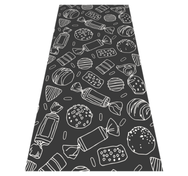 Kitchen vinyl rug candy pattern - TenStickers