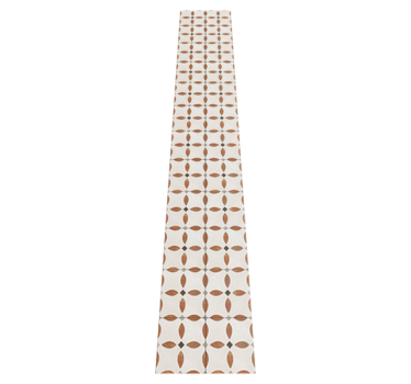 Kitchen vinyl rug with roman tile design - TenStickers