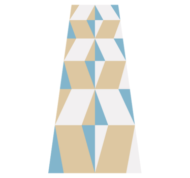 Office vinyl rug with geometric minimalist shapes - TenStickers