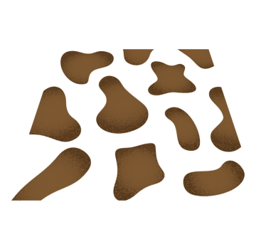 Abstract Cowhide Pattern Animal Print Vinyl Rug - TenStickers