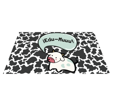 Custom Cow Children's Nursery Playroom Vinyl Rug - TenStickers