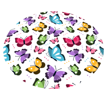 Colourful Butterfly Pattern Animal Rug - TenStickers