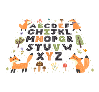 Stunning alphabet kids vinyl rug - TenStickers