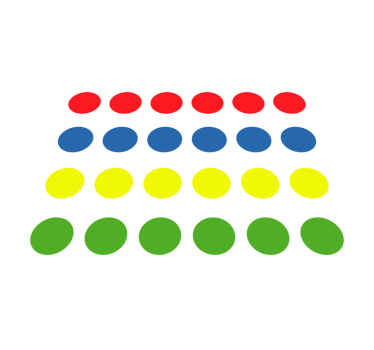 Twister game kids vinyl rug - TenStickers