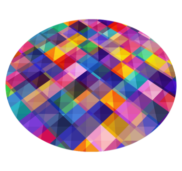 Modern colored mosaic vinyl carpet - TenStickers