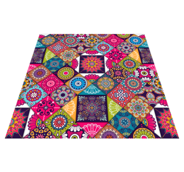 tile composition mosaic vinyl carpet - TenStickers