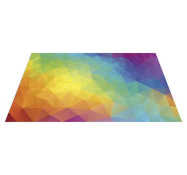 Colored mosaic mosaic vinyl carpet - TenStickers