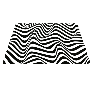 Organic striped vinyl carpet 3d - TenStickers