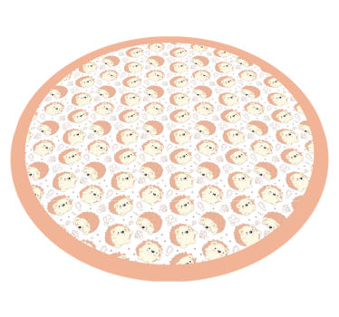 Lion Circular Pattern nursery vinyl rug - TenStickers