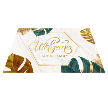 Customizable Entryway custom vinyl rug - TenStickers