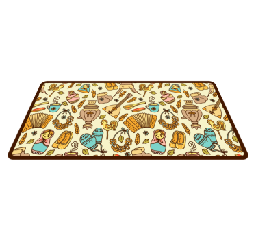 Playful Nursery Theme kids vinyl rug - TenStickers