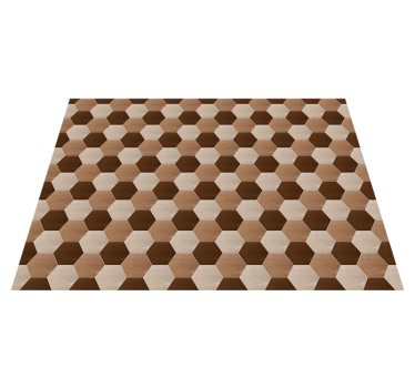 Honeycomb Pattern tile vinyl rug - TenStickers