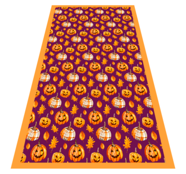Pumpkin Pattern halloween vinyl rug - TenStickers