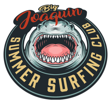 Shark Surf Emblem custom vinyl rug - TenStickers