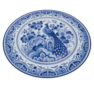 Delftware peacock tile mat - TenStickers