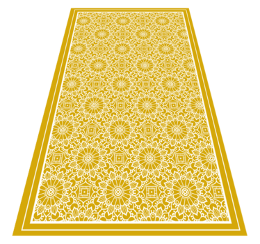 Mandala Inspired Pattern kitchen vinyl rug - TenStickers