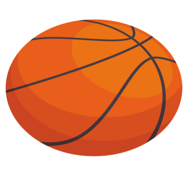 Basketball Pattern kids vinyl rug - TenStickers