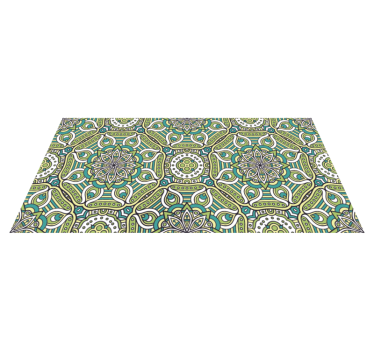 Mandala patterned mandala vinyl rug - TenStickers