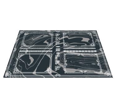 Marbled Textile marble vinyl rug - TenStickers