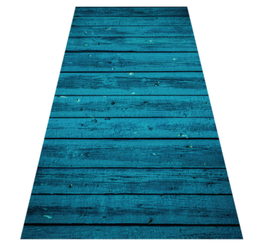 Distressed Planks wood effect vinyl rug - TenStickers