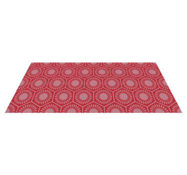 Circular Motif Ensemble geometric rug - TenStickers
