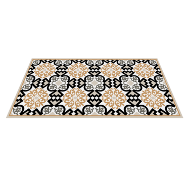 Mosaic vinyl rug intricate mosaic design - TenStickers