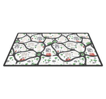 City Play Roads road vinyl rug - TenStickers