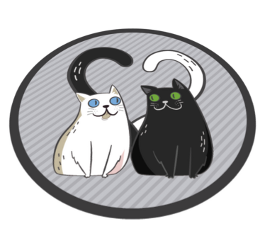 Cuddly Felines animal vinyl rug - TenStickers