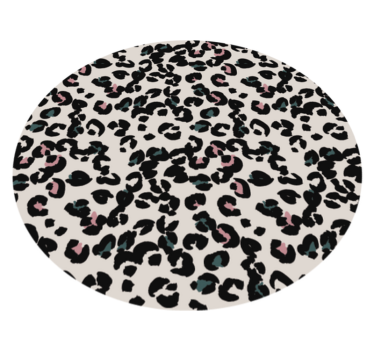 Leopard Spot Pattern animal print vinyl rug - TenStickers