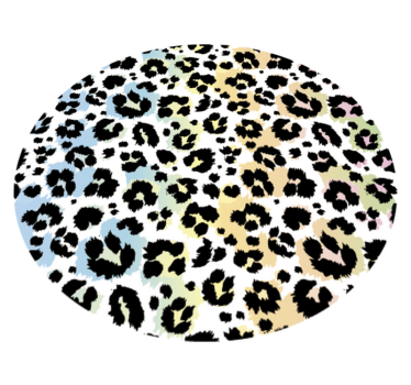 Leopard Spots Pattern animal print vinyl rug - TenStickers