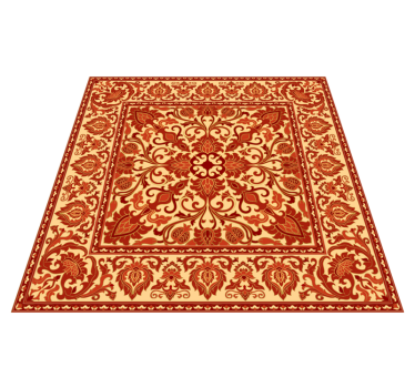 Ornate Baroque Inspiration vintage vinyl rug - TenStickers