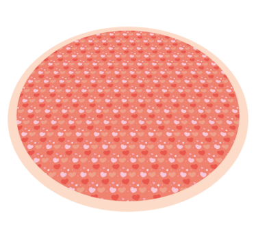 Polka Dot Circle nursery vinyl rug - TenStickers