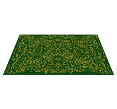 Ornate Swirling Pattern textured vinyl rug - TenStickers
