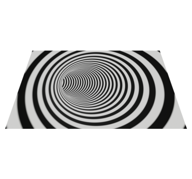 Optical Illusion Swirl geometric vinyl rug - TenStickers