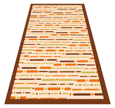 Linear Patterned Decor striped vinyl rug - TenStickers