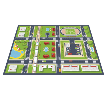 City Playmat road vinyl rug - TenStickers