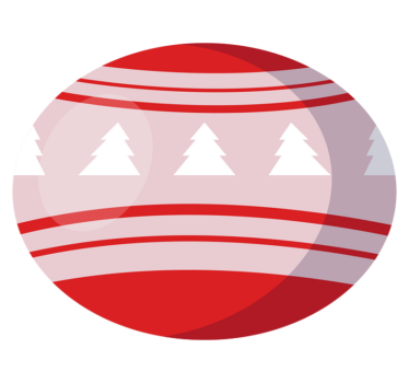 Festive Tree Motif Christmas vinyl rug - TenStickers